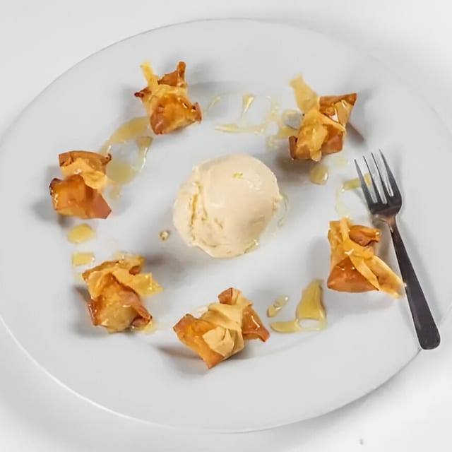 F.B.I. (Fried Banana Ice Cream).