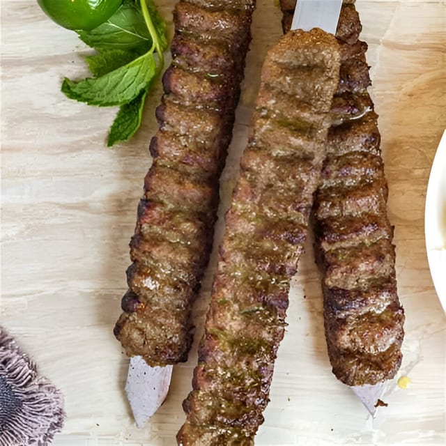 Ground Lamb&beef with spices.
